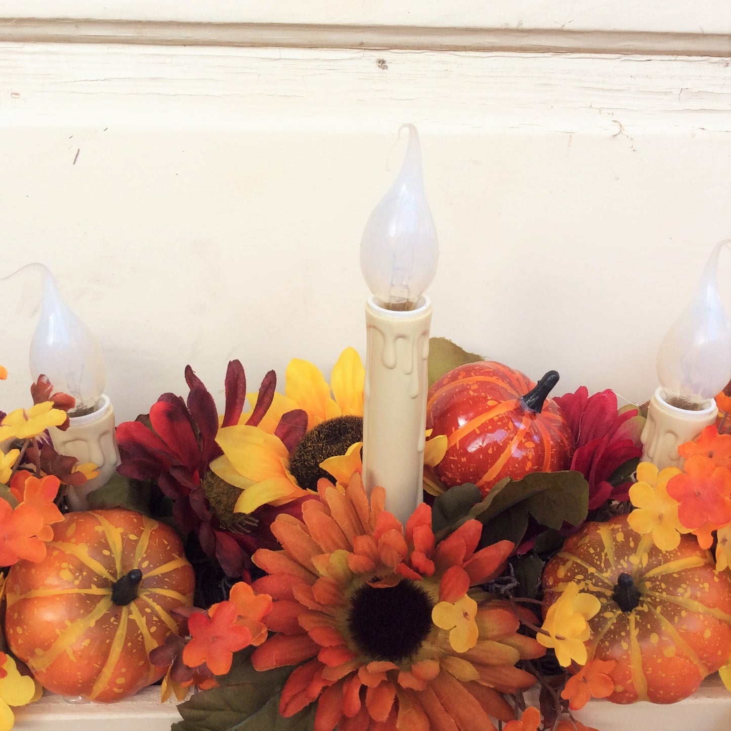 AG Designs Fall Decor - Faith Family Friends Electric Candle Flower Light Box #3
