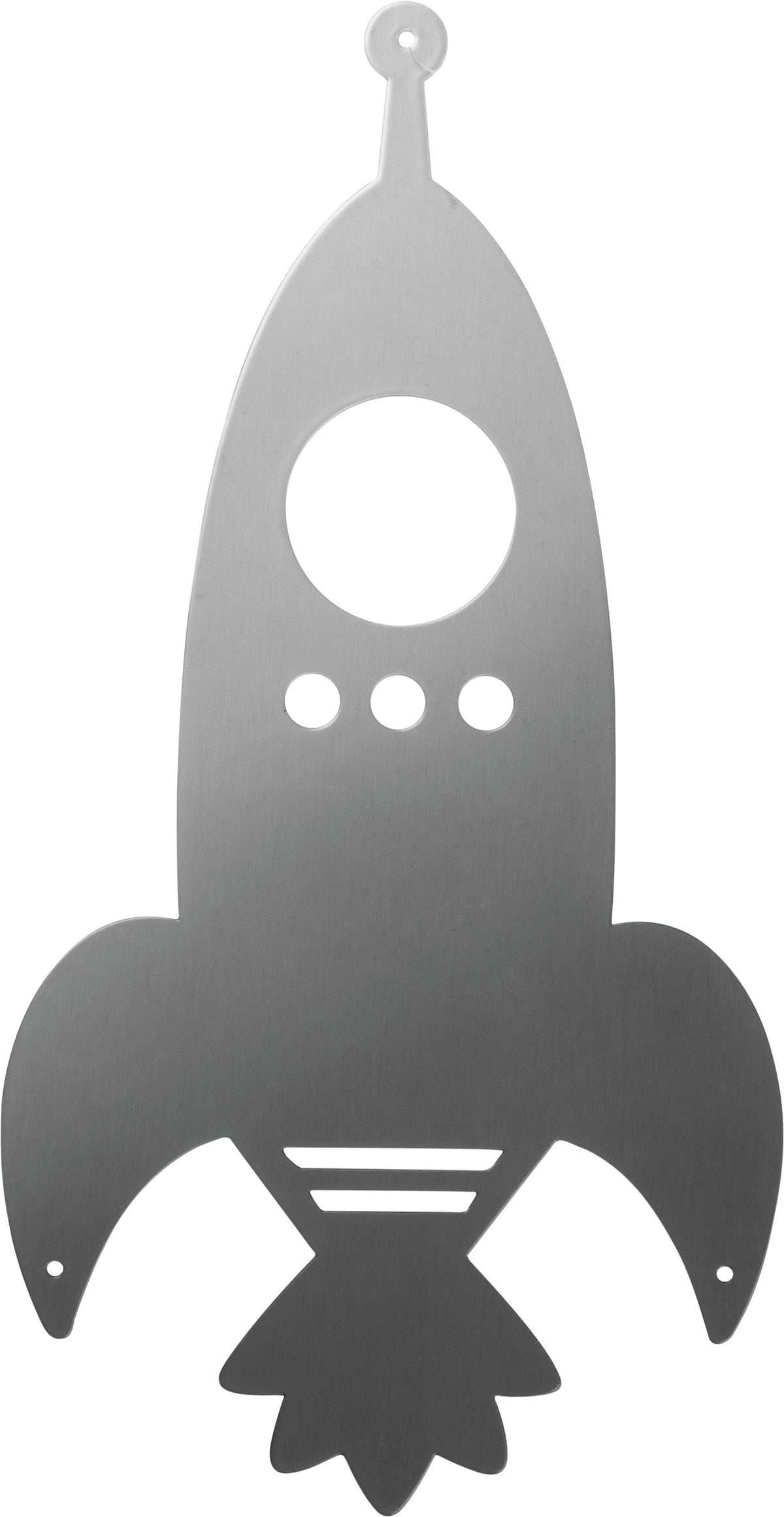 PBK Home Decor - Rocket Spaceship Metal Wall Sign
