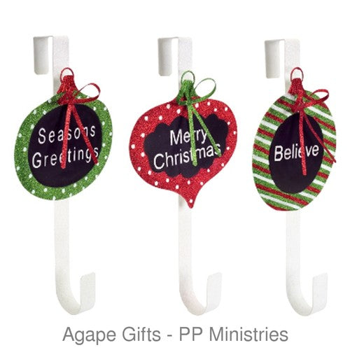 Melrose Decorative Metal Over The Door Wreath Hanger - Season