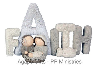 Young's Resin Faith Nativity Figurine, 9-Inch