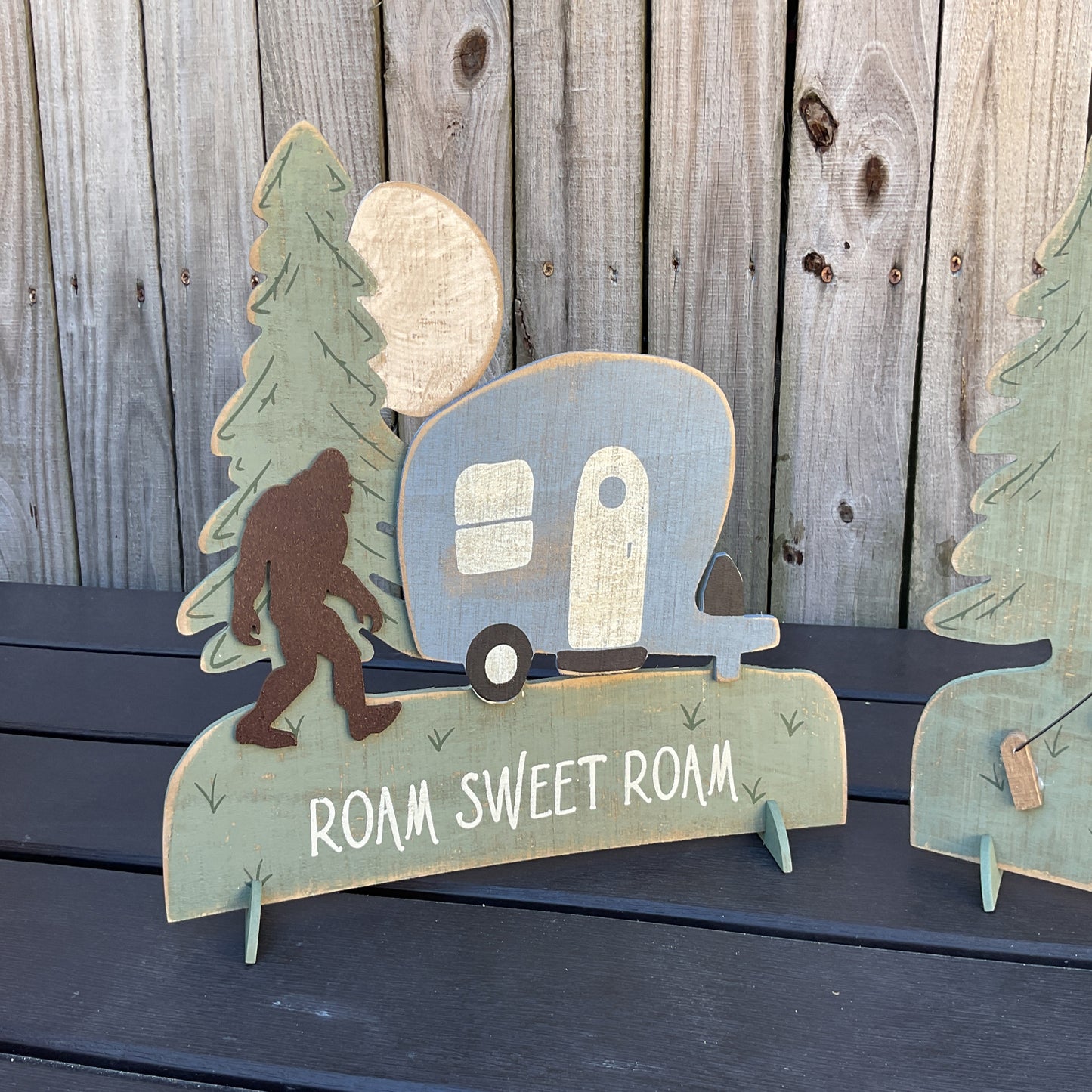 AGSD Home Decor - Bigfoot Camp Life Forest Signs 2pc Set
