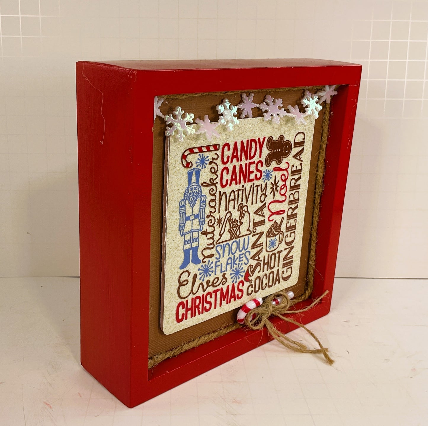 AGD Christmas Decor - Gingerbread Nativity Nutcracker Icon Sign