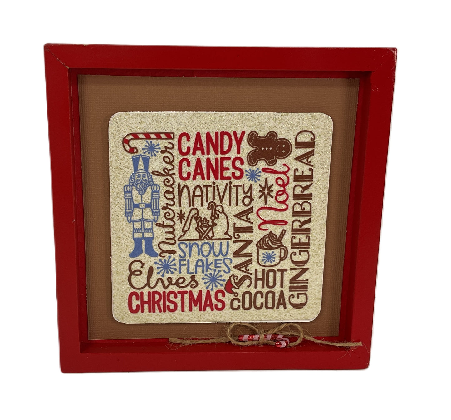 AGD Christmas Decor - Gingerbread Nativity Nutcracker Icon Sign