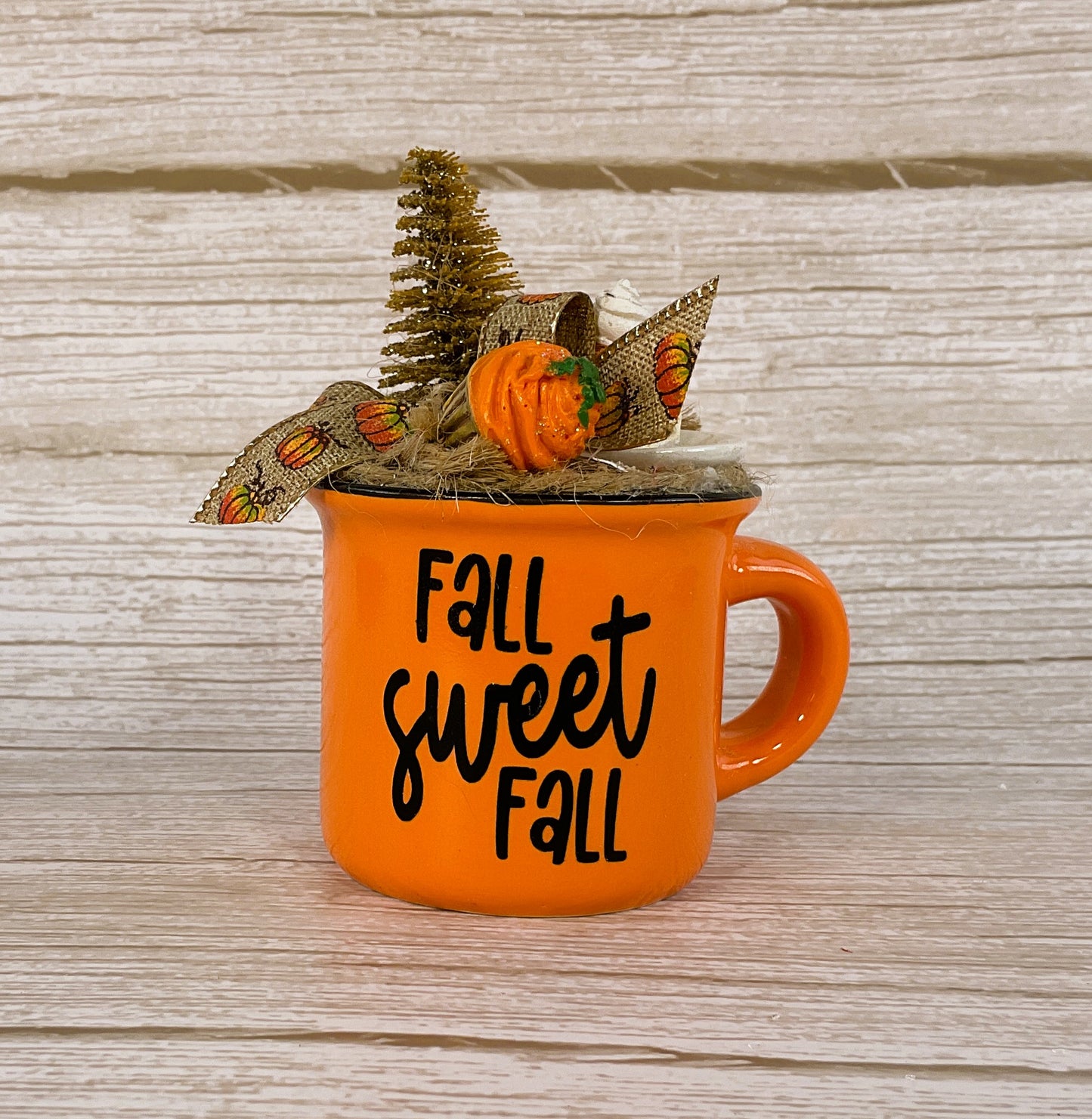 AGD Fall Decor - Fairy Garden Pumpkin Spice Latte Espresso Mug