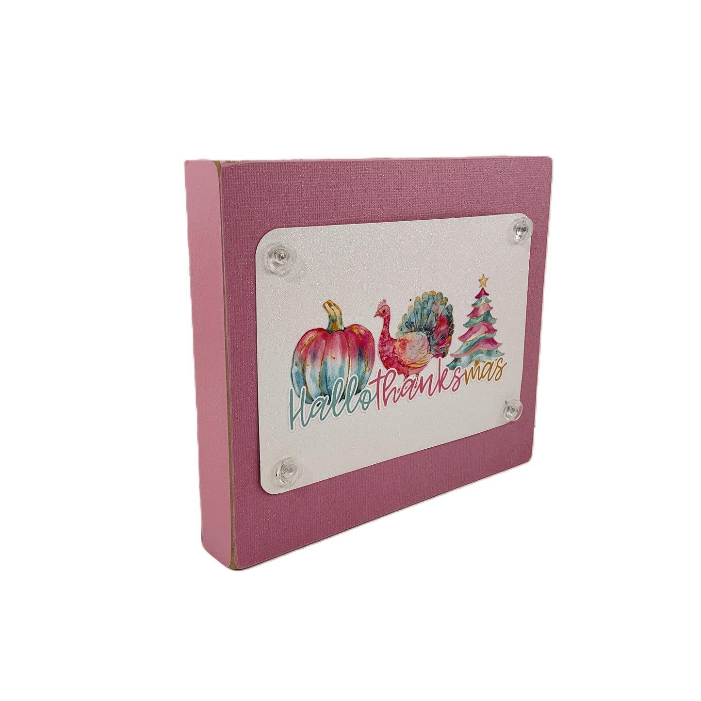 AGD Fall Decor - Pastel Pink Hallothankmas Multi Seasonal Sign