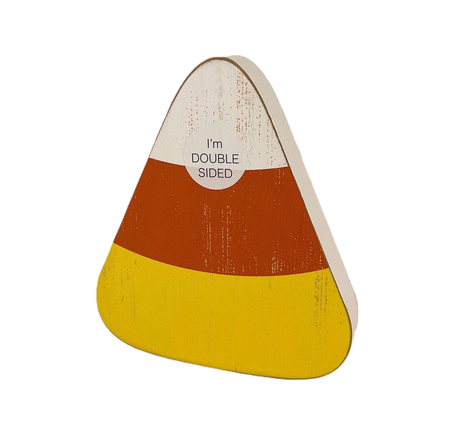 AGD Halloween Decor - I Love Candy Corn Wood Tabletop Sign