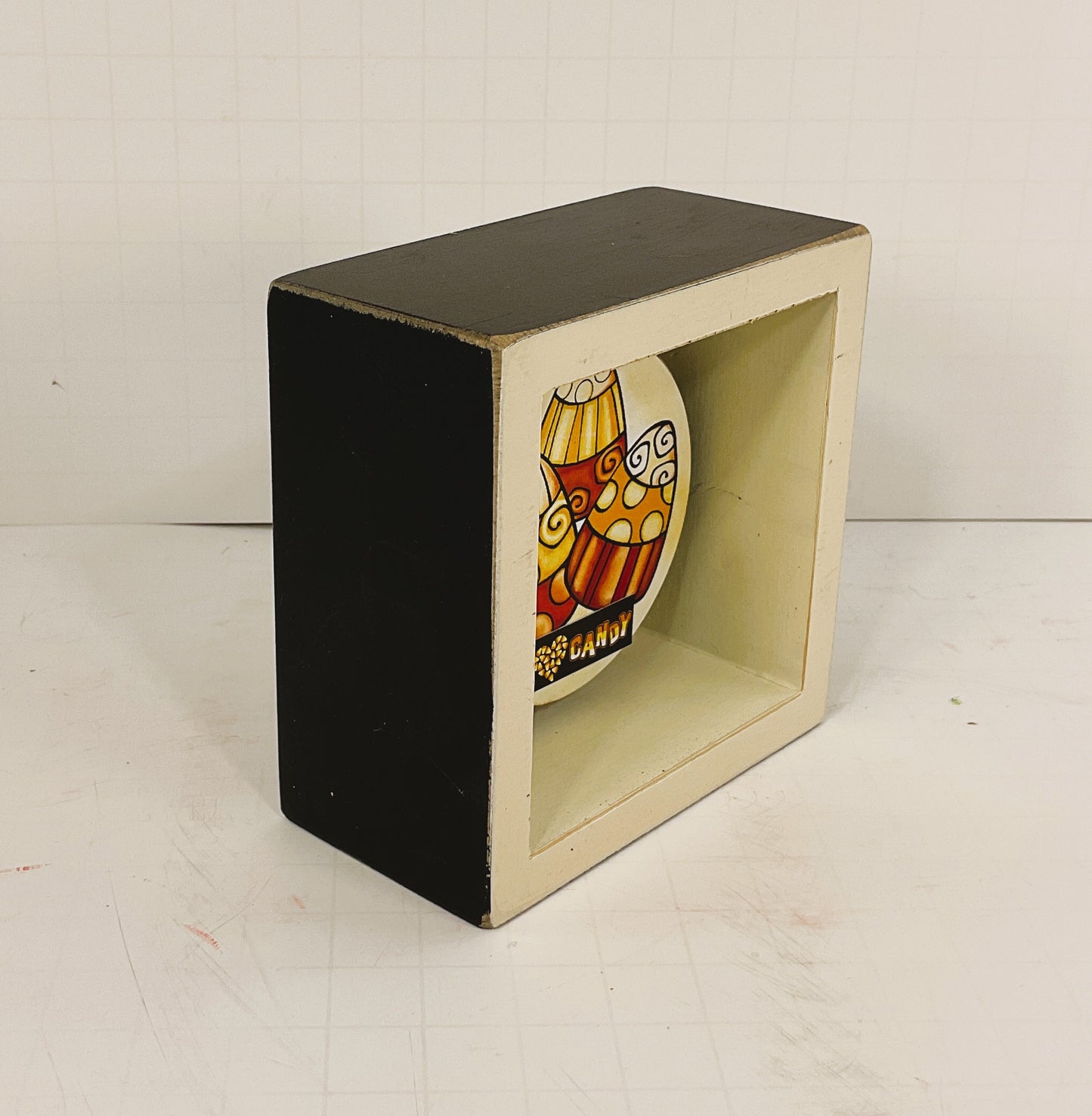 AGD Halloween Decor - I Love Candy Corn Small Wood Sign