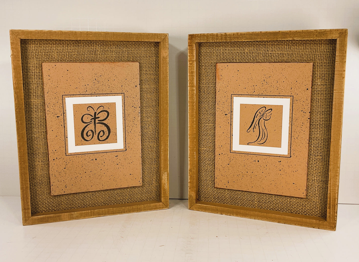 AGD Home Decor - Inspirational Butterfly Cross Angel Wood Signs 2pc