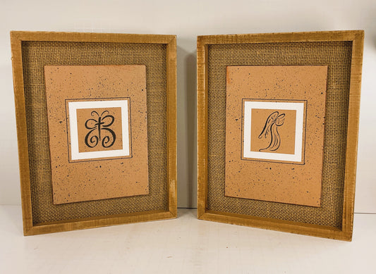 AGD Home Decor - Inspirational Butterfly Cross Angel Wood Signs 2pc