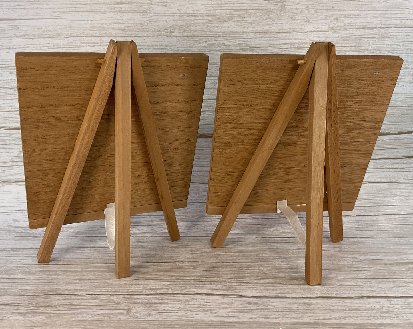 AGD Christmas Decor - Farmhouse Noel Warm Wishes Tabletop Easel Signs 2pc