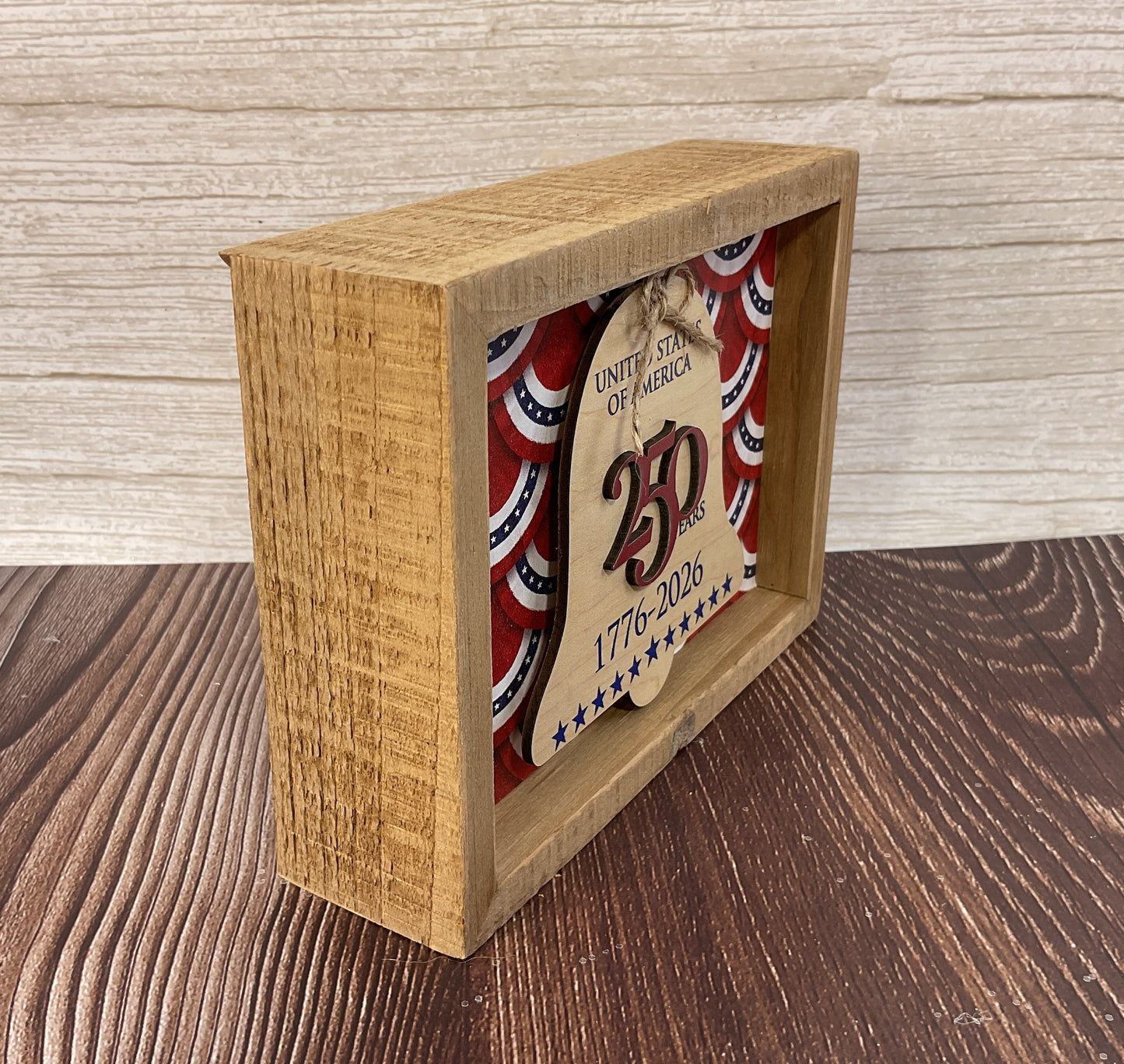 AGSD Patriotic Decor - 250th Anniversary Liberty Bell Sign – Handcrafted July 4th