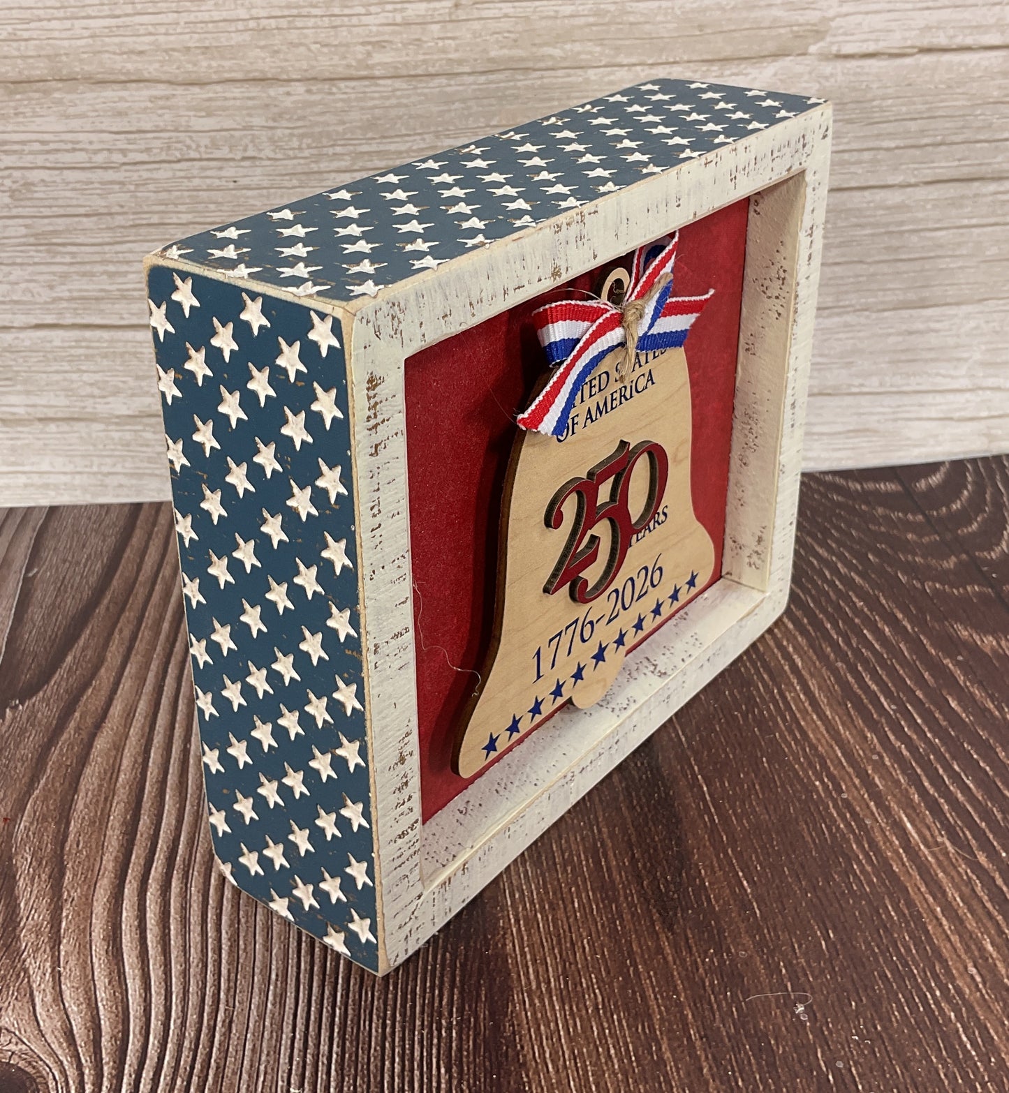 Liberty Bell Patriotic Sign | 250th July 4th Red, White & Blue Decor