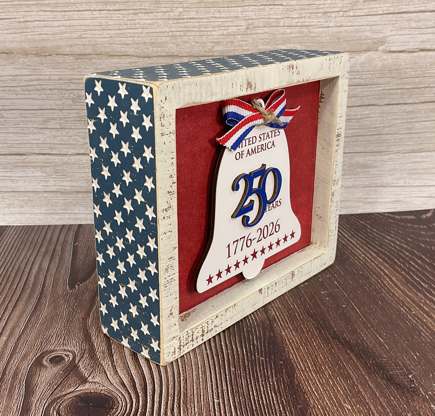 AGSD Patriotic Decor - 250th Anniversary Liberty Bell – Handcrafted July 4th