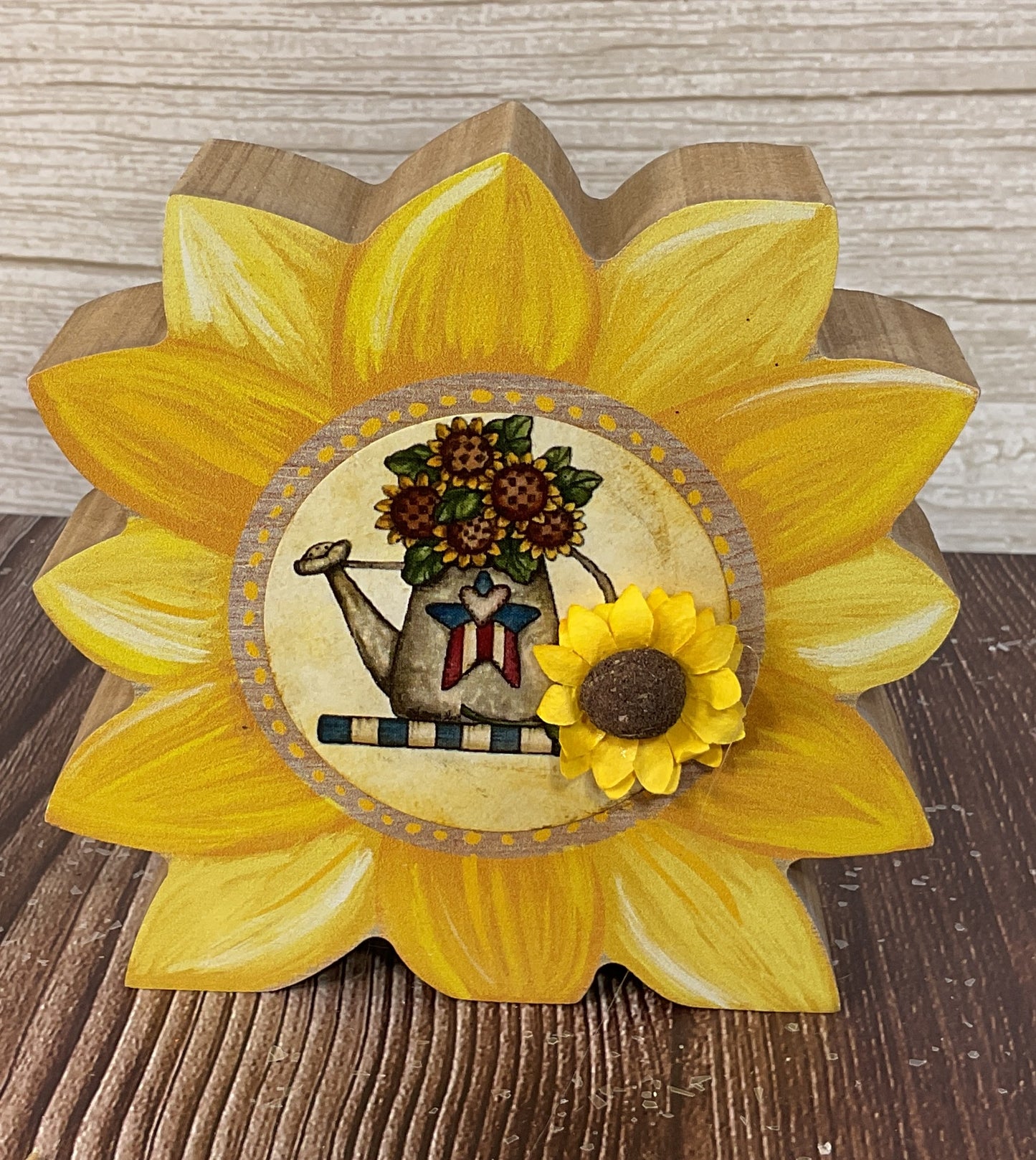 AGSD Fall Decor - Sunflower House Chunky Wood Sitters 2pc Set