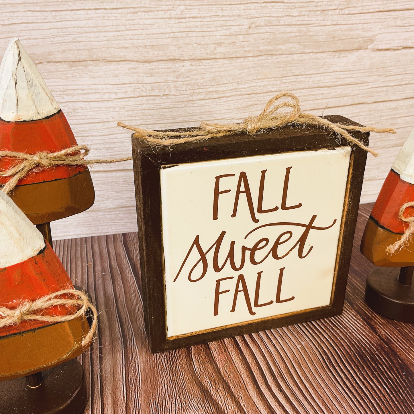 AGSD Fall Decor - Fall Sweet Fall Candy Corn Trees and Sign