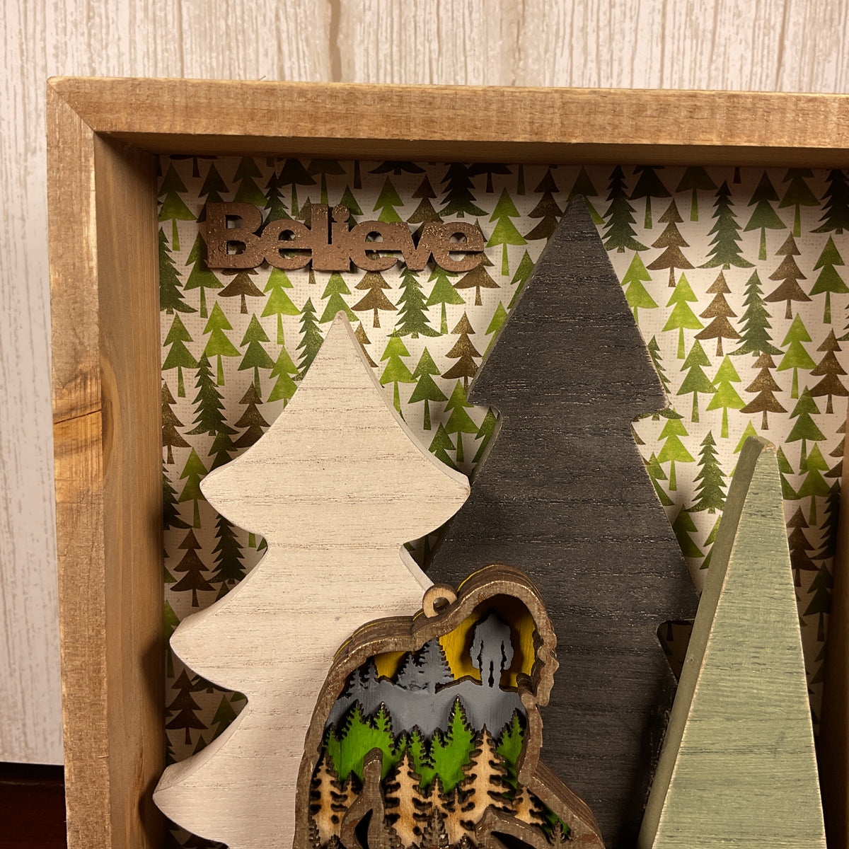 AGSD Home Decor - Bigfoot & Trees Shadow Box Sign | Layered Wood Handcrafted (Copy)