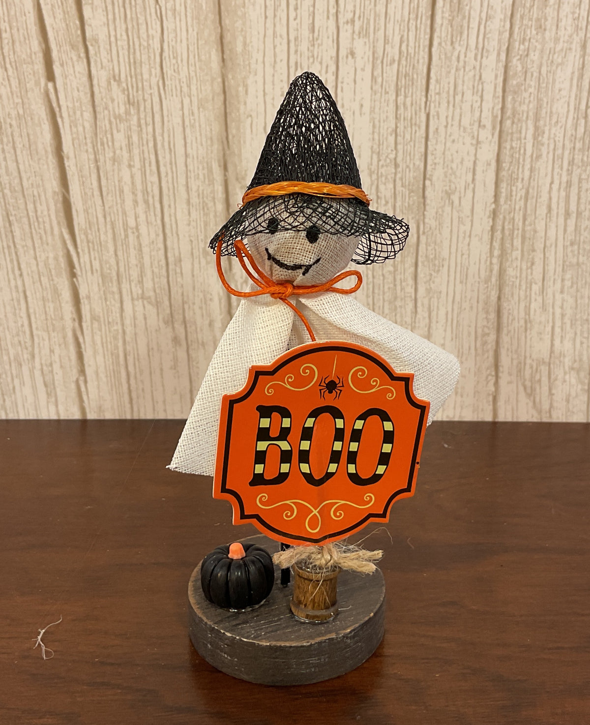 AGSD Halloween Decor - Small Fabric Boo Ghost Tier Tray Figurine