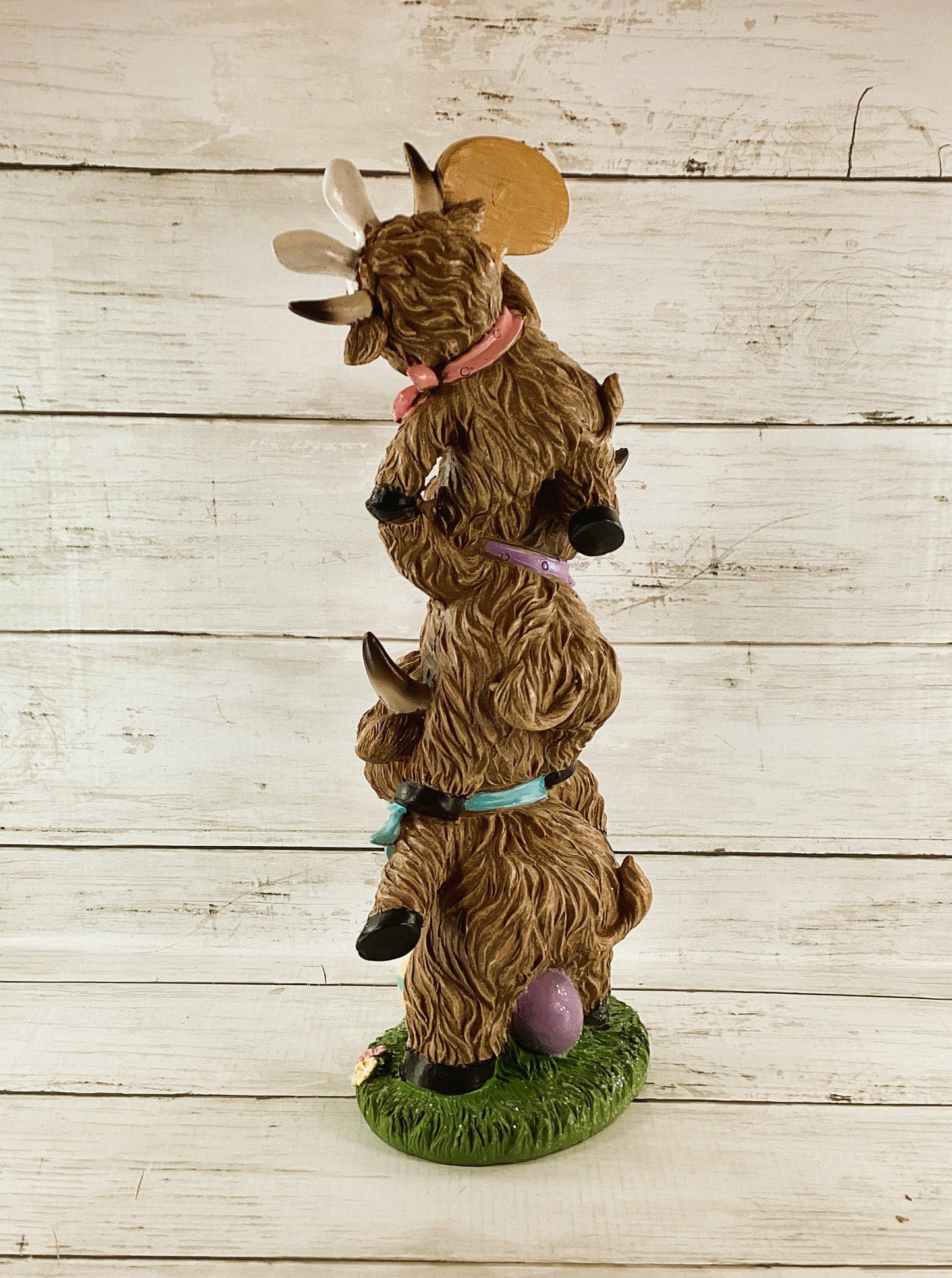 Gerson Halloween Decor - Resin Stacking Ghost Highland Cows Figurine