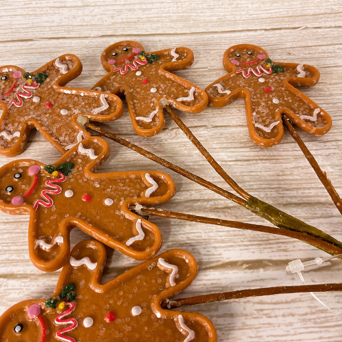 WM Christmas Craft Supply - Gingerbread Theme Pick Stake 1pc