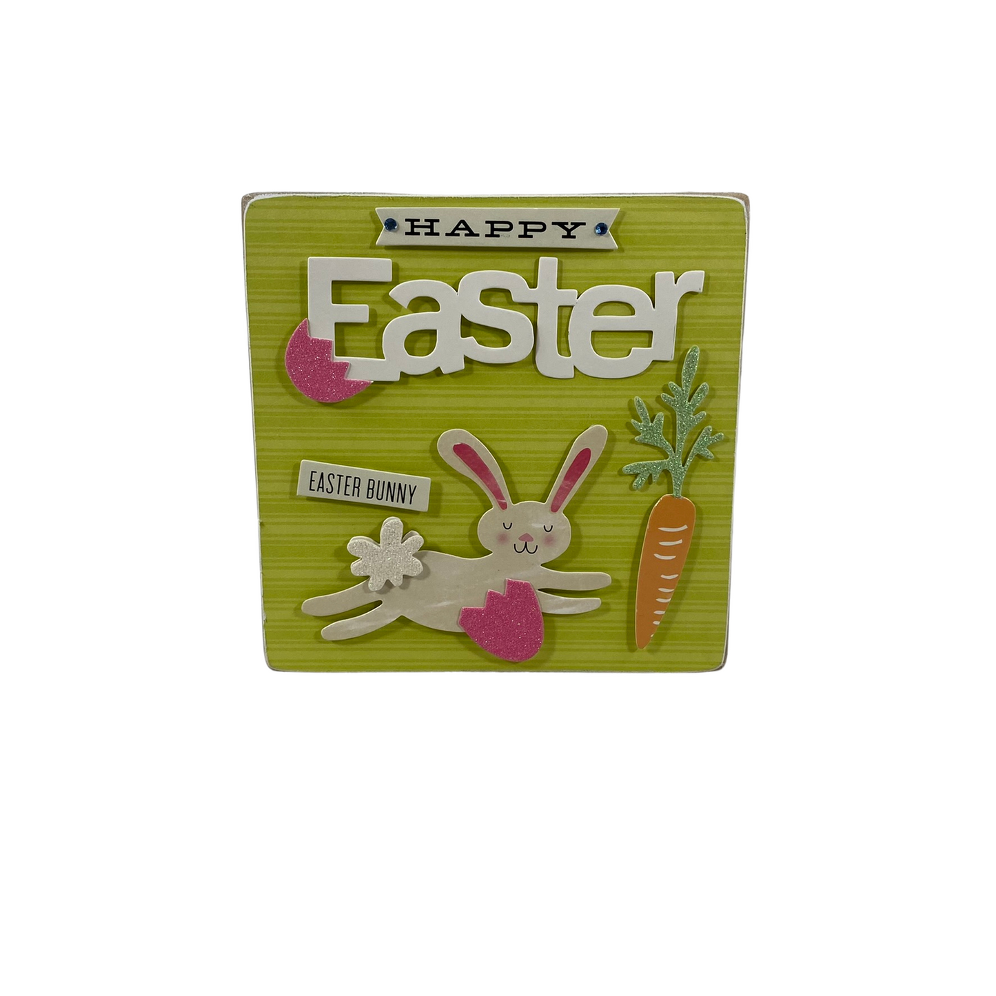 AGD Easter Decor - 3-D Bunny Double-Sided Box Sign