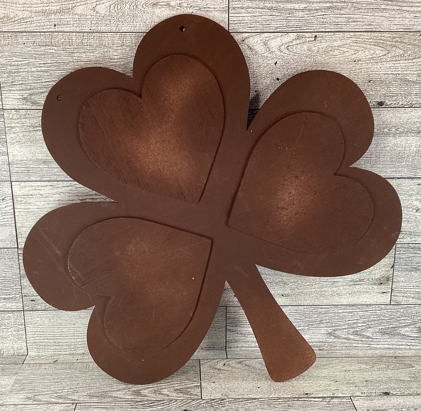 DT Saint Patrick's Day Decor - DIY Wood Shamrock Hanging Sign 12inch