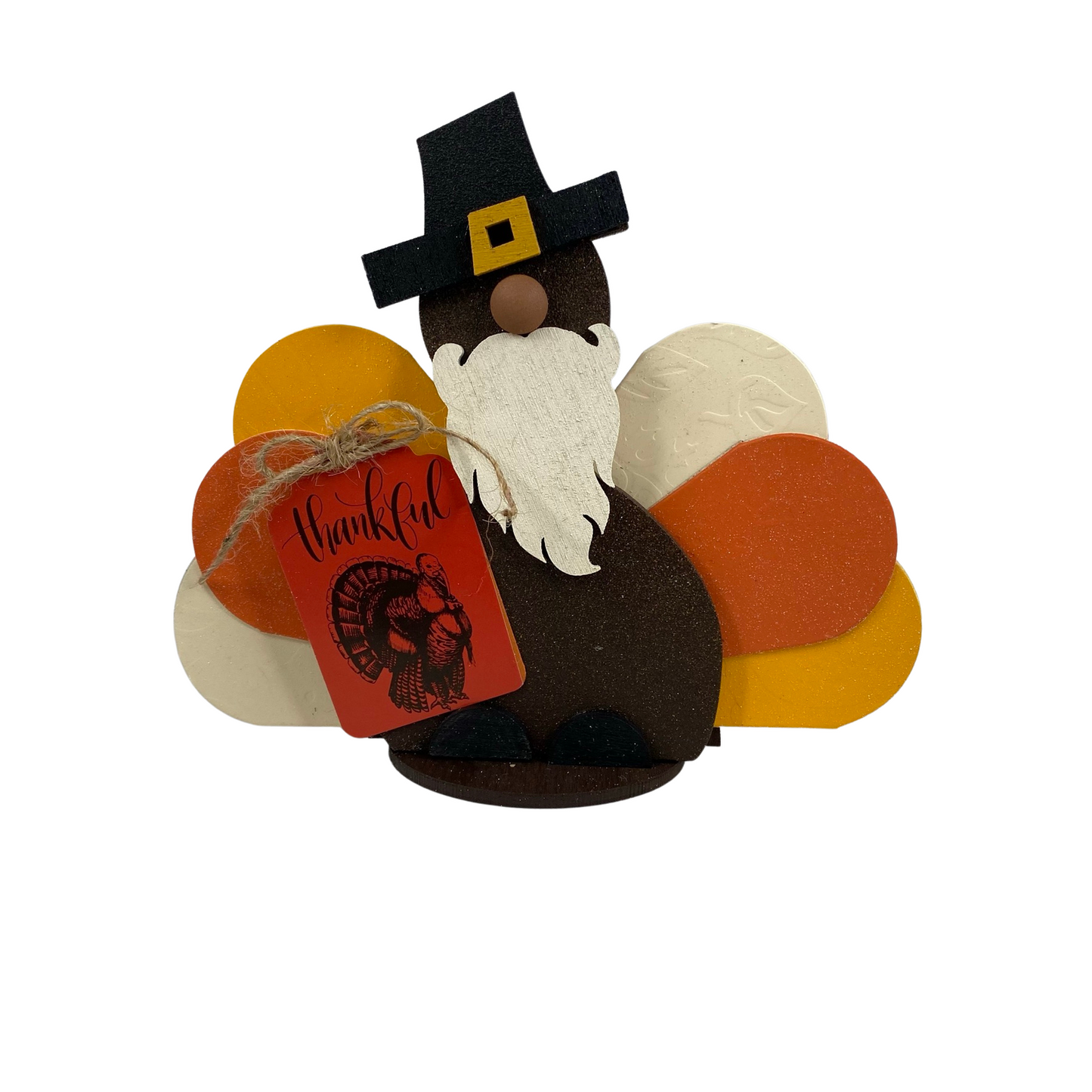 AGD Fall Decor - Thankful Turkey Gnome Sitter