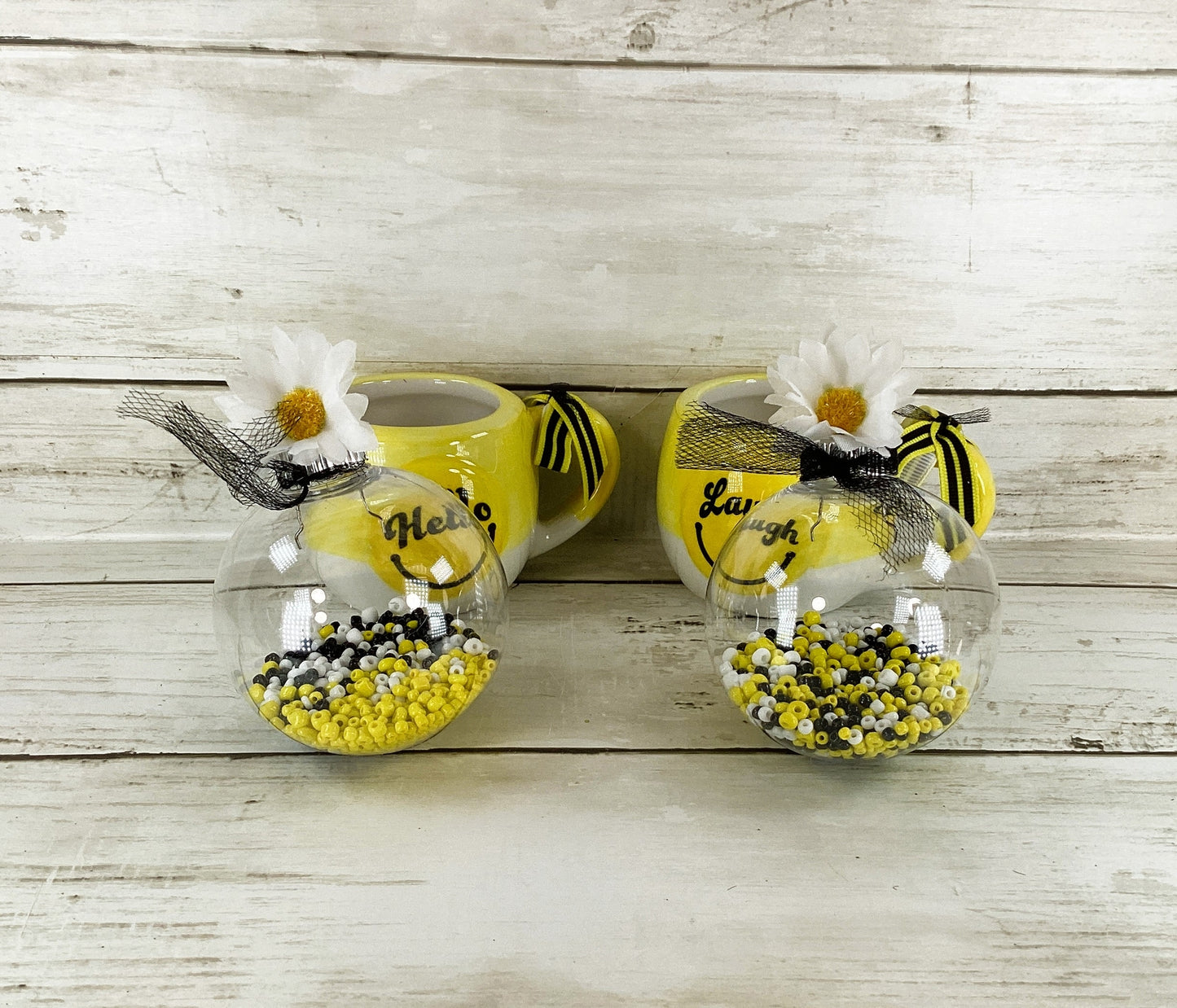 AGD Summer Decor - Happy Face Hello Laugh Espresso Shaker Cups