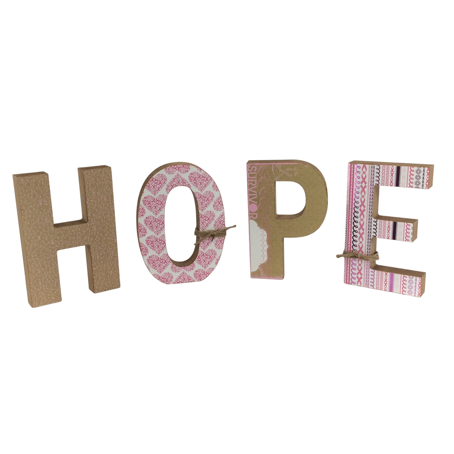 AGD Home Decor - Cancer Support Chunky HOPE Letters Display