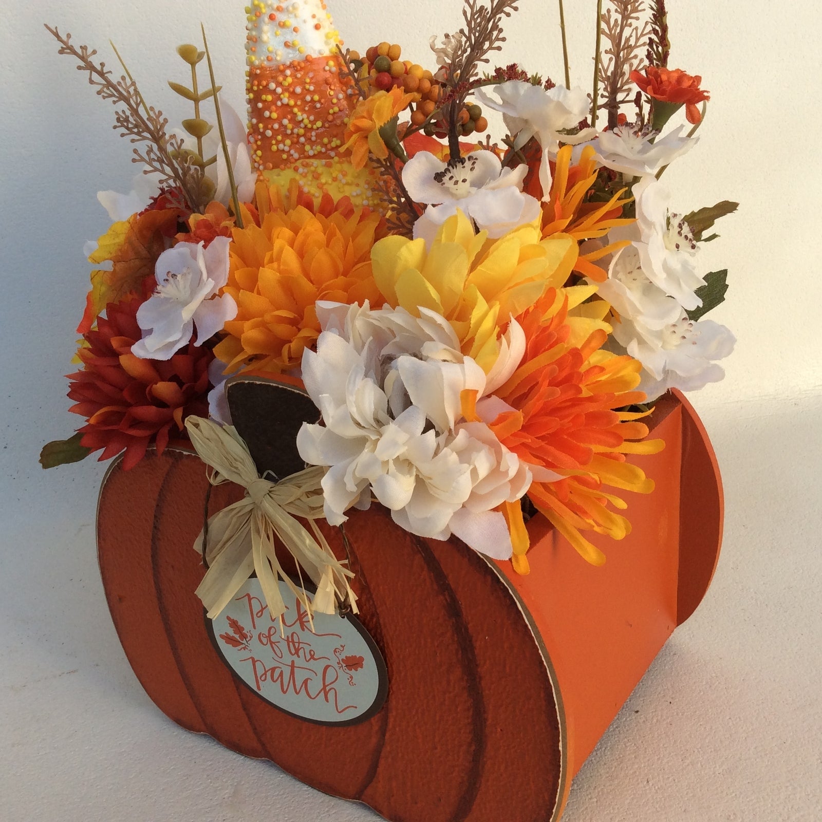 AGD Fall Decor - Pick of the Patch Pumpkin Artificial Floral Display