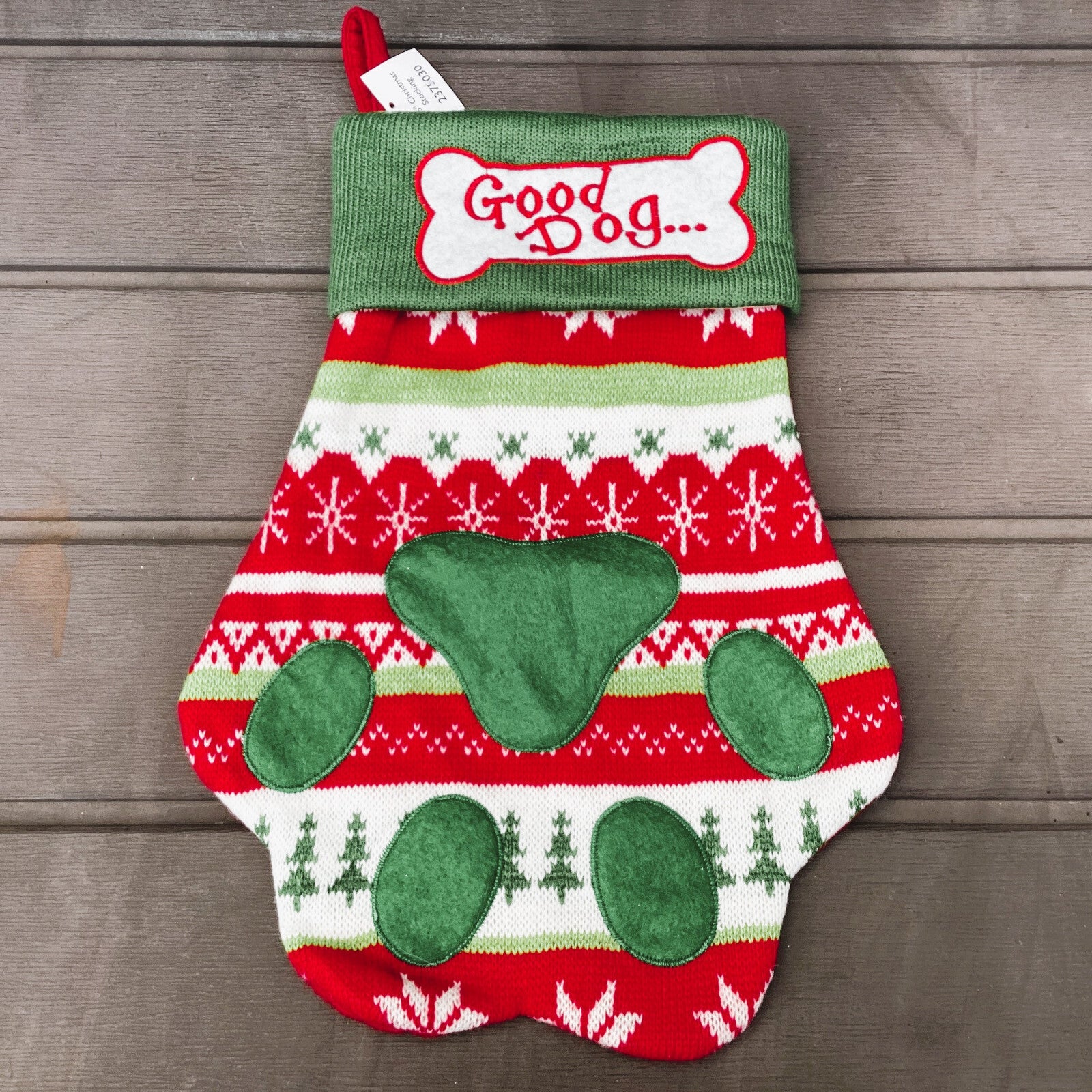 Gerson Christmas Pet Decor - Pet Kitty Cat Puppy Dog Stocking