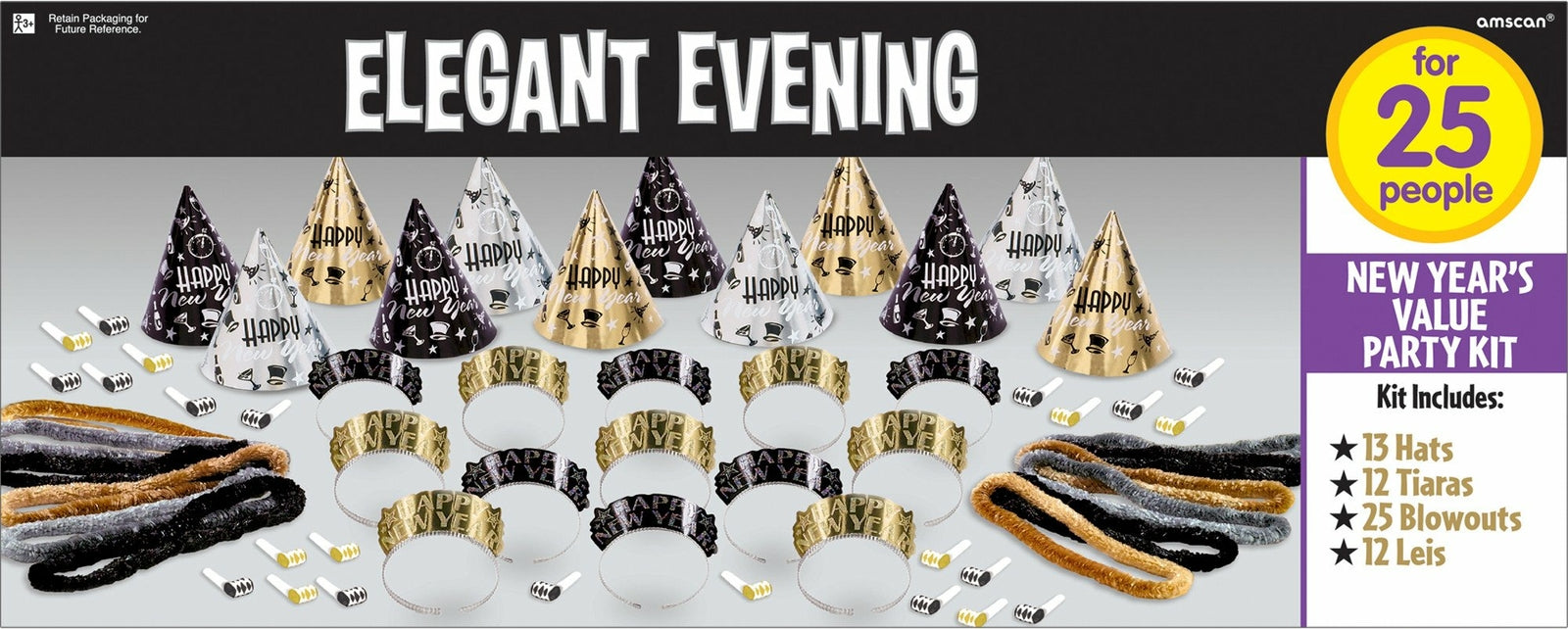 AGD New Years Eve Supply - Elegant Party Kits