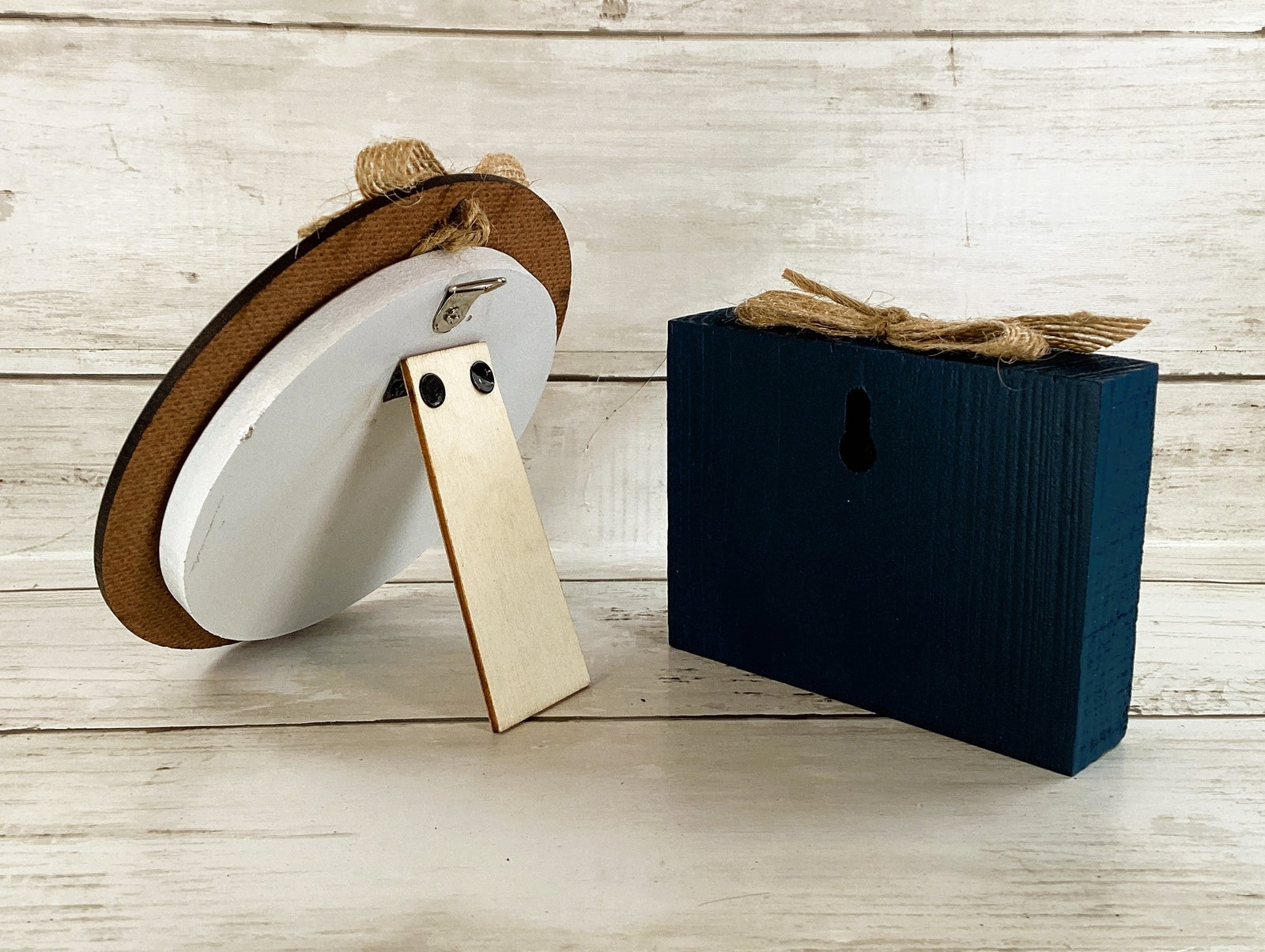 AGD Patriotic Decor - July 4th Highland Cow Farm Tractor Signs 2pc Set