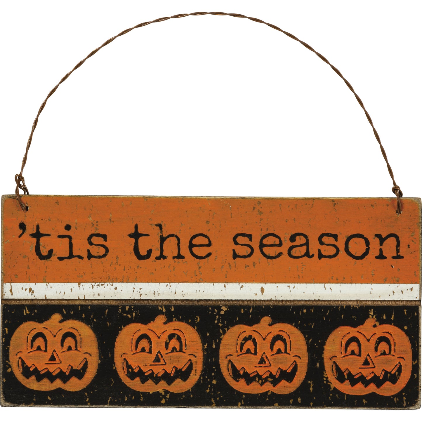 PBK Halloween Decor - This The Season Pumpkin Ornament