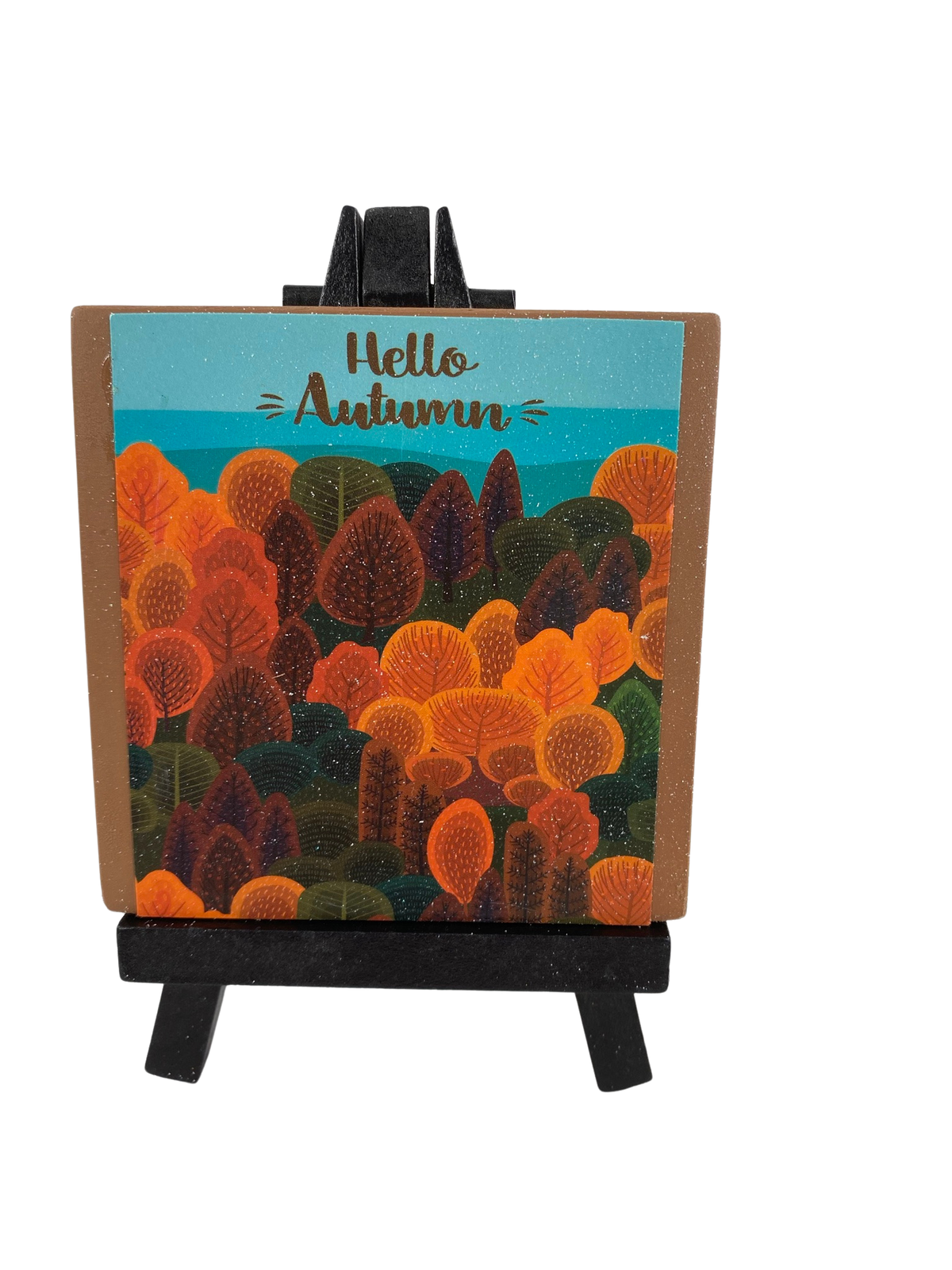 AGD Fall Decor - Hello Autumn Turkey Time Reversible Easel Sign