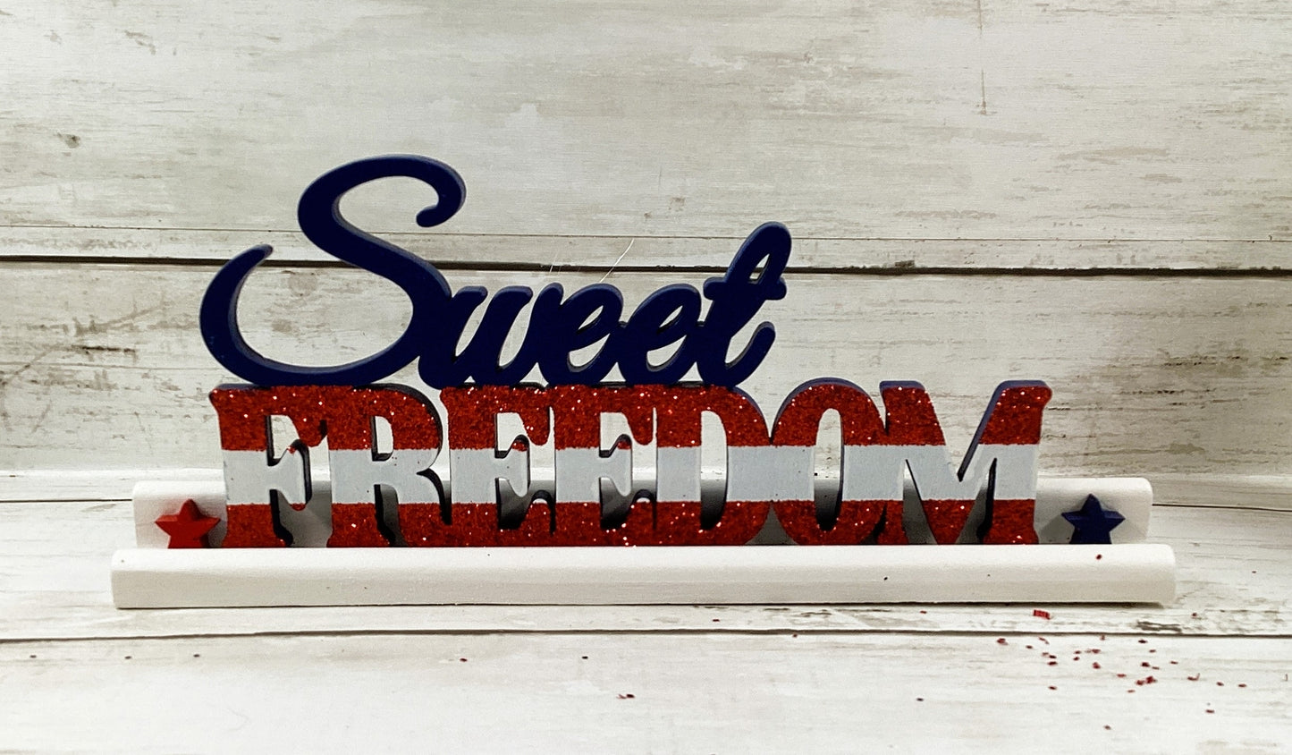 AGD Patriotic Decor - Popsicle Ice Cream Truck Sweet Freedom 4pc