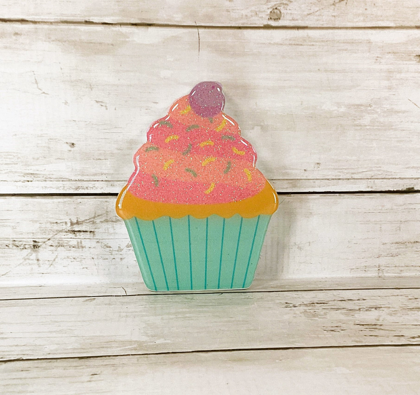 HL Christmas Decor - Pastel Wood Acrylic Sweet Pink Faux Food