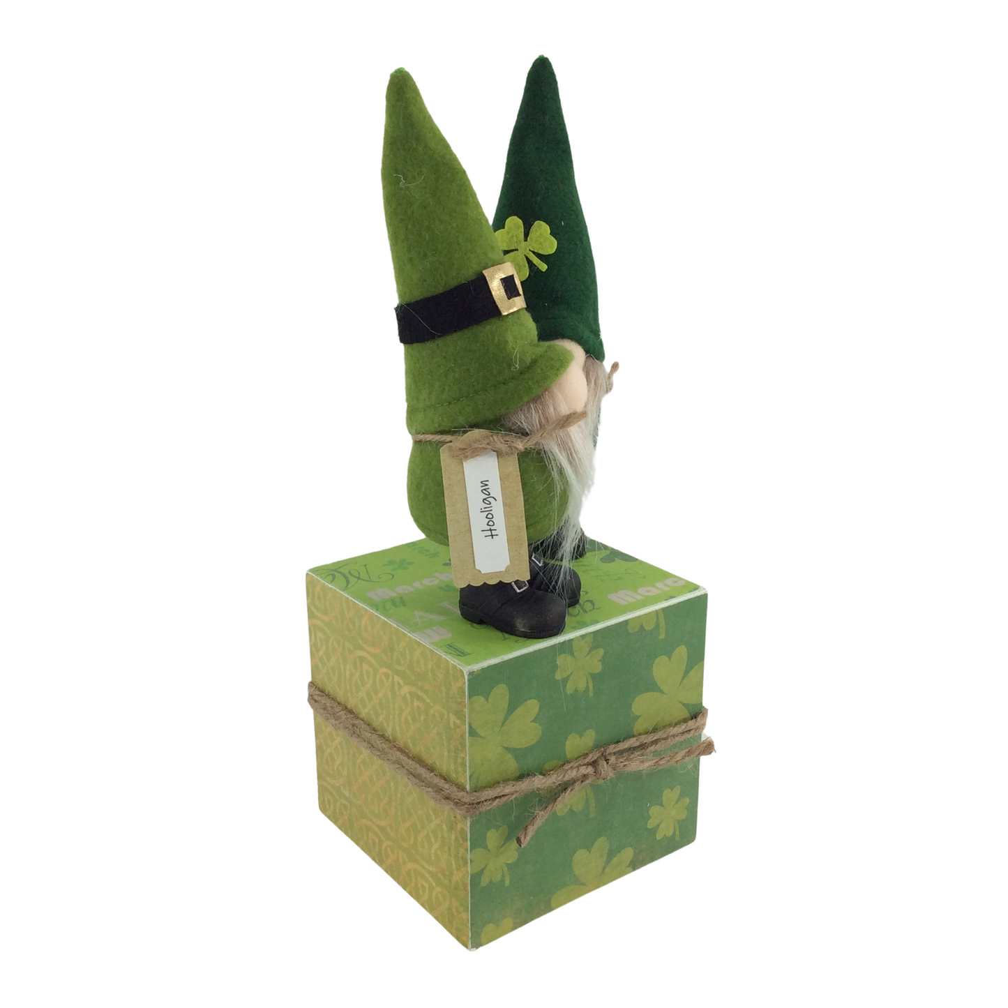 AGD St Patrick Decor - IIrish Leprechaun Hooligan Lucky Charm Gnomes