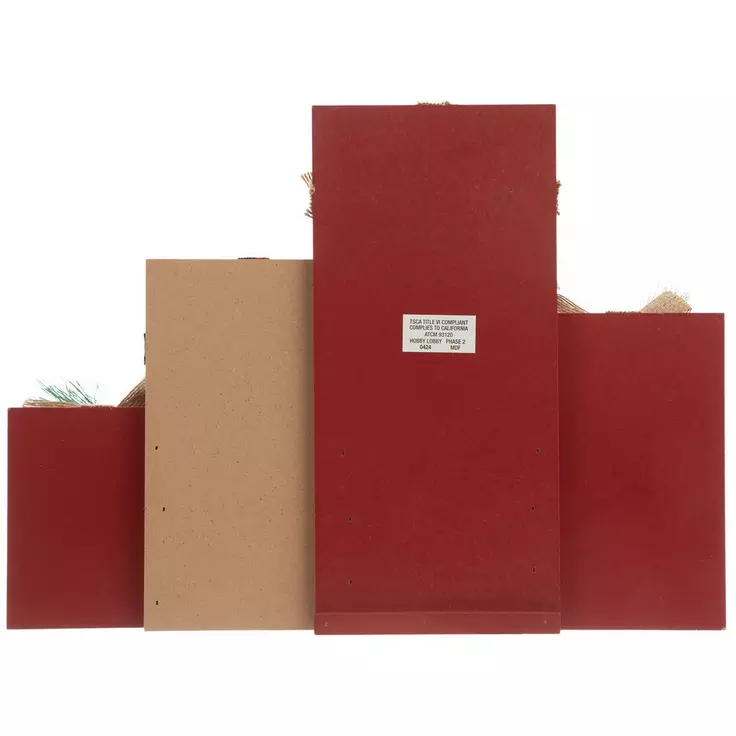 HL Christmas Decor - Farmhouse Joy Wood Gift Present Sitter