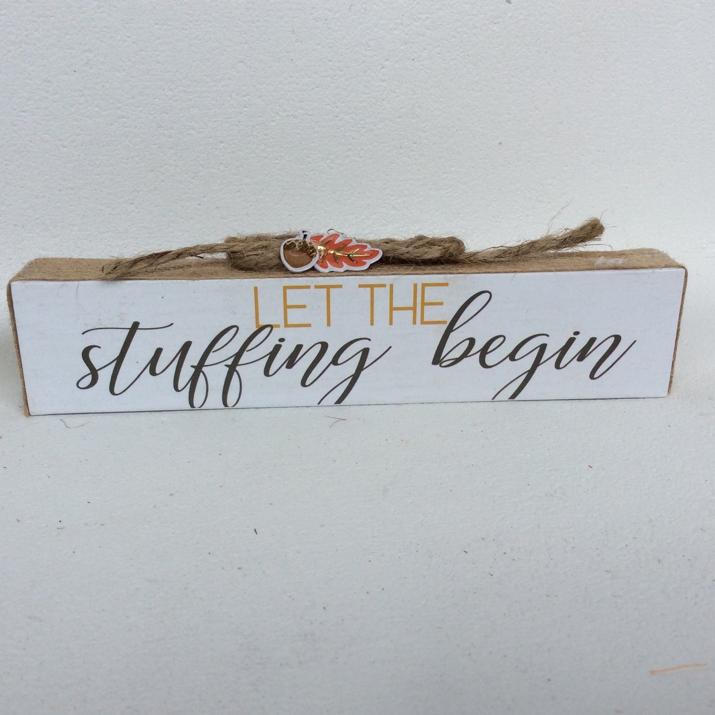 AGD Fall Decor - Stuffing Begin Order Pizza Mini Signs 2pc Set
