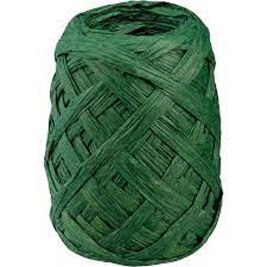 PBK Craft Supply - Primitive Farmhouse Green Raffia Paper Ribbon 75ft