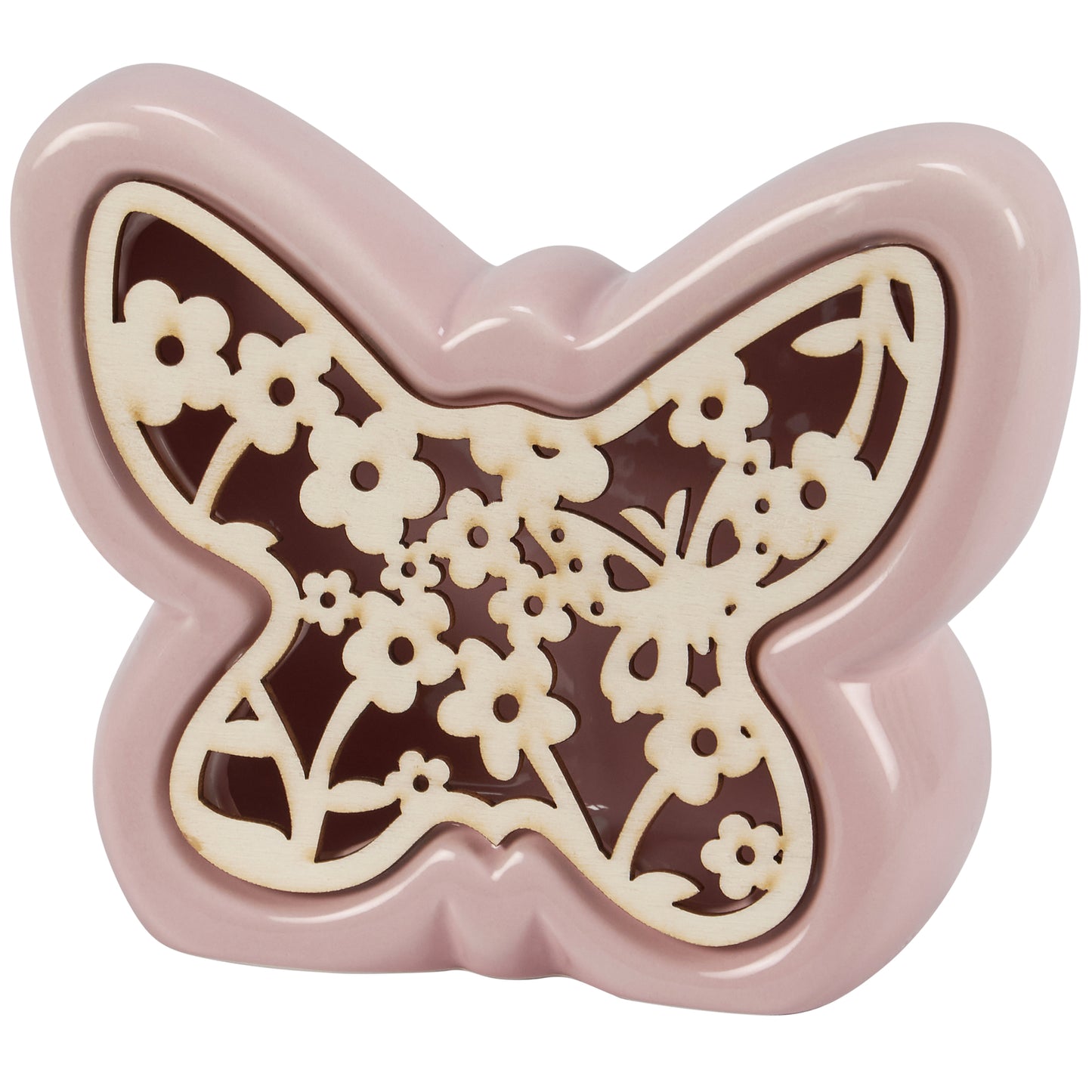PBK Spring Home Decor - LED Lighted Ceramic Butterfly Figurine