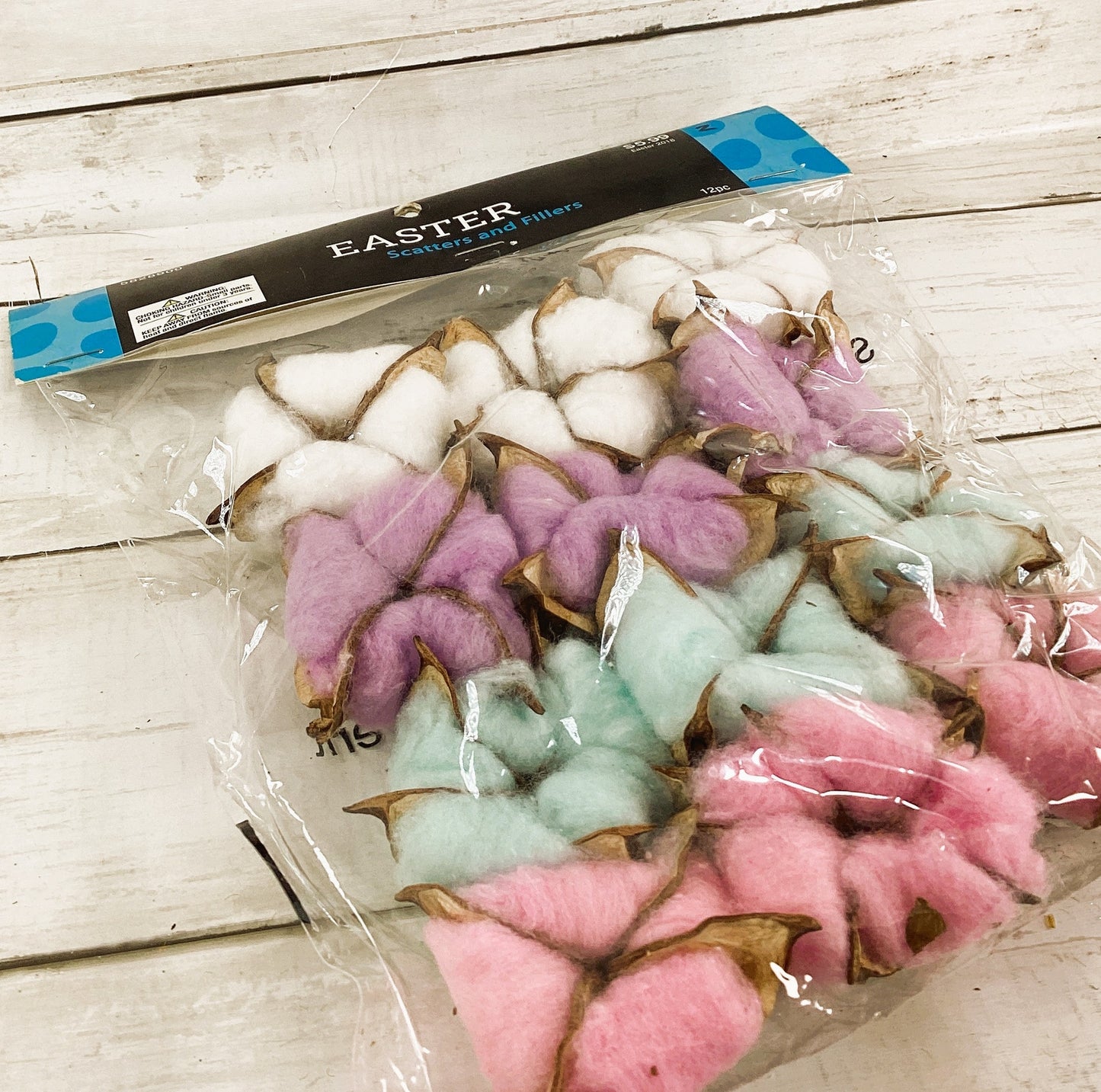 HL Spring Supply - Pastel Cotton Head Scatters & Fillers 12pc