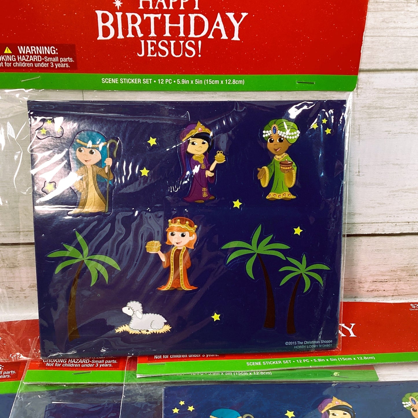 HL Craft Supply - Happy Birthday Jesus Sticker Scenes Classroom Pack