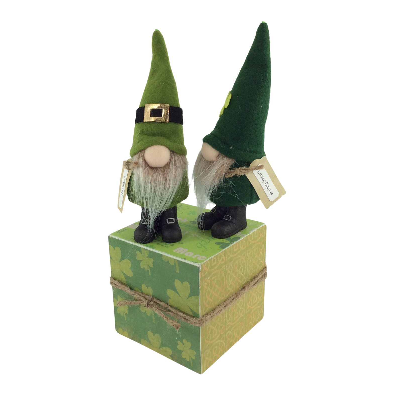 AGD St Patrick Decor - IIrish Leprechaun Hooligan Lucky Charm Gnomes