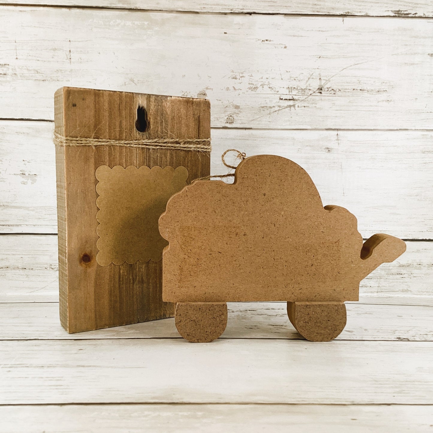 AGD St Patrick's Decor - Blessed & Lucky Gnome Chunky Wagon Sign 2pc Set