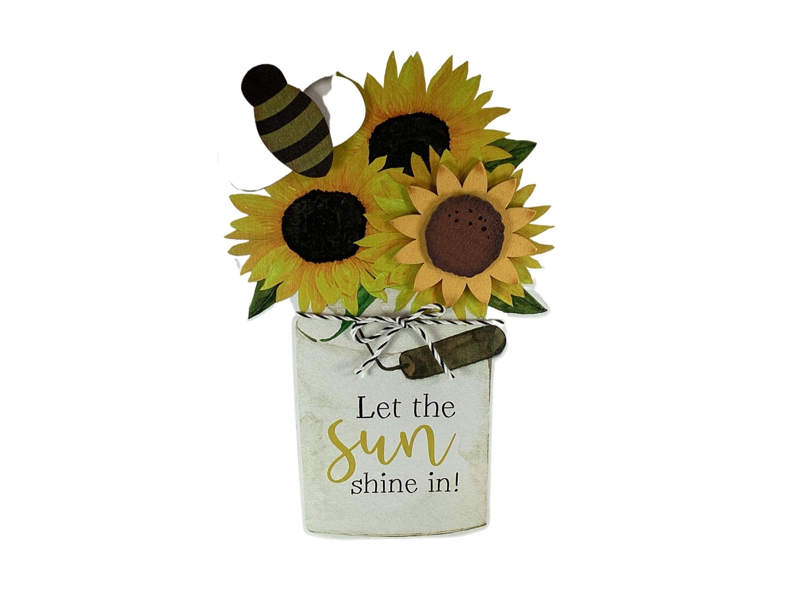 AGD Spring Decor - Rainboots Sunflower Pail Summer Theme Decor 2pc Set