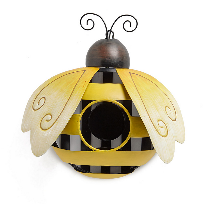 AGD Summer Decor - Metal Tealight Bee and Busy Bee Place Sign