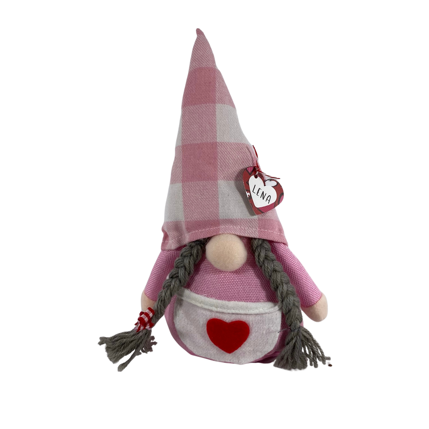 AGD Valentines Decor - Lena Fabric Gnome One Like You Box Sign 2pc