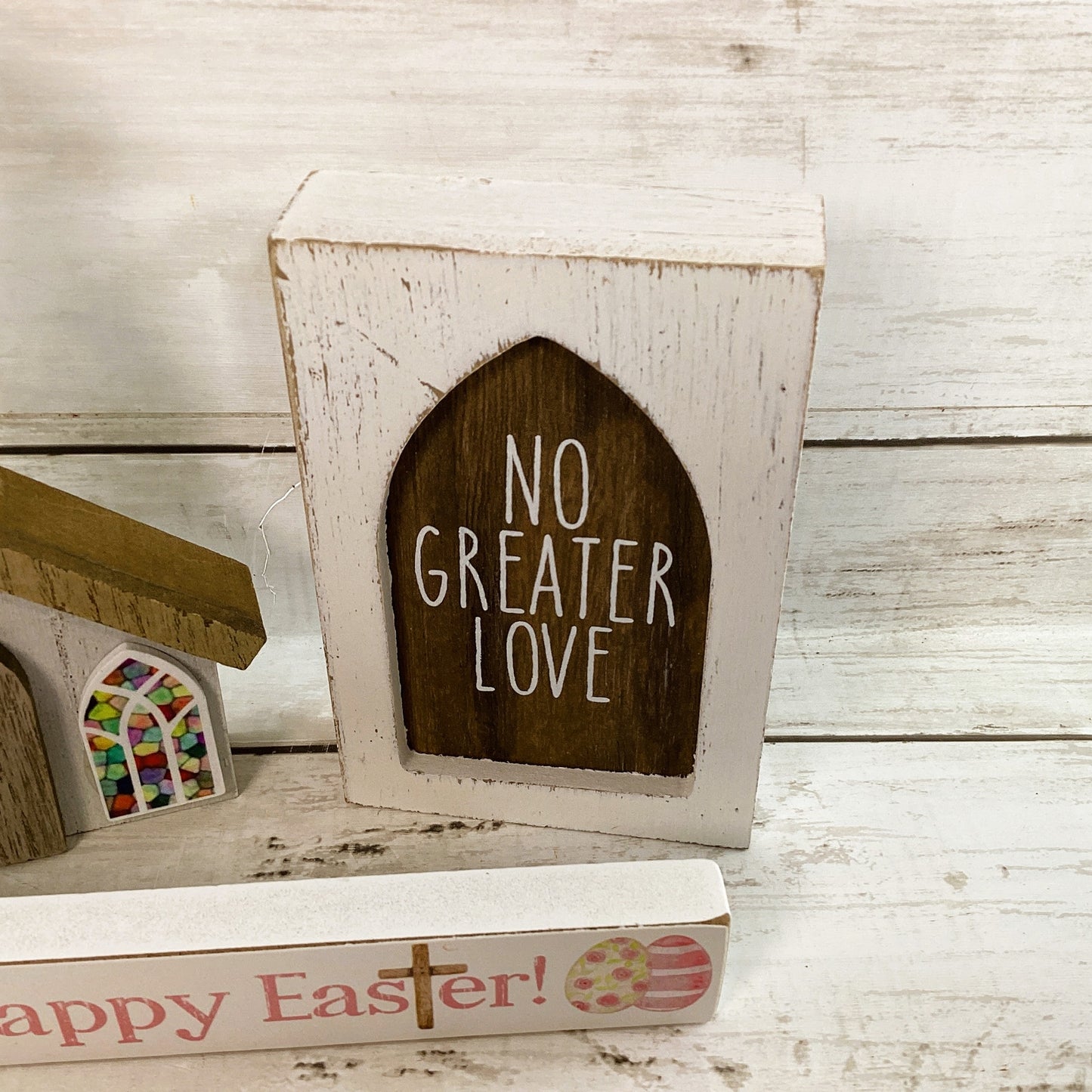 CP Easter Decor - Resurrection Scene No Greater Love Church 3pc Set