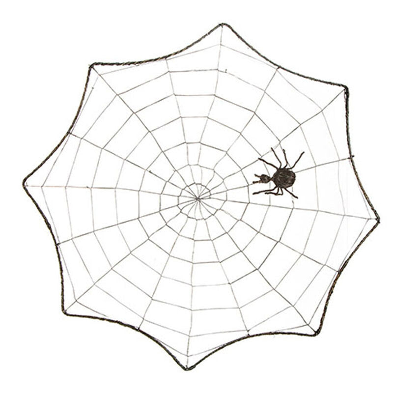 Darice Halloween Craft Supply - Wire String Spider Web 17 inch 10pc Set